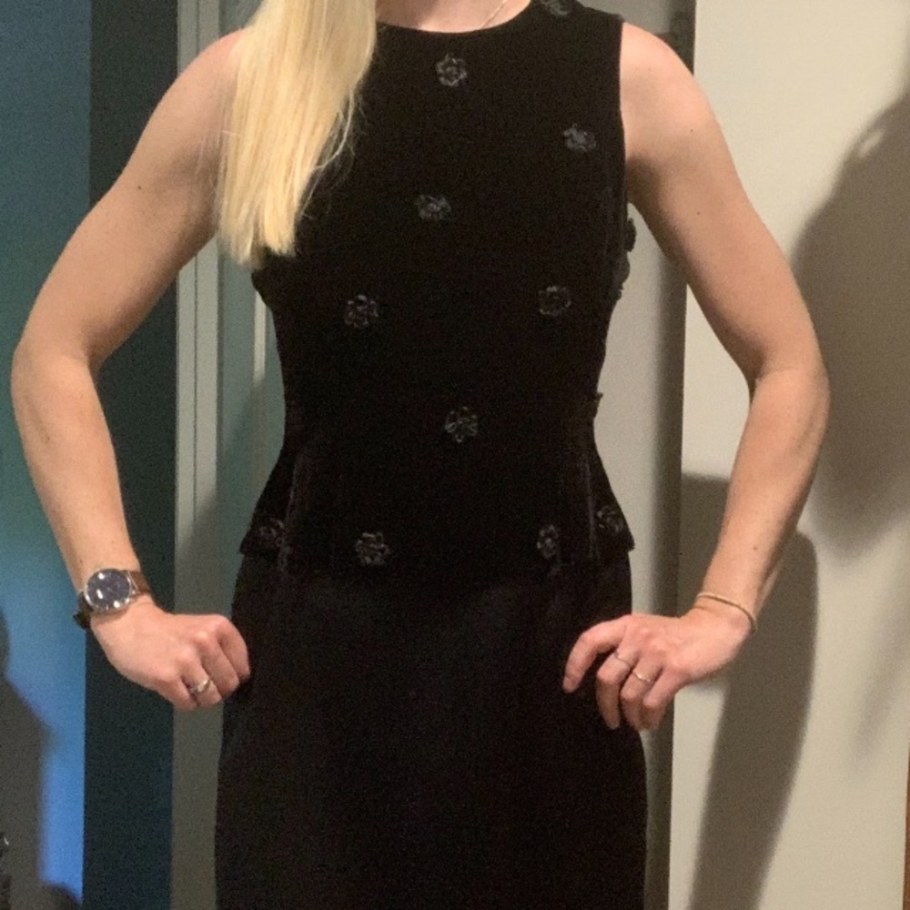 Maggie London formal black cocktail party dress 6